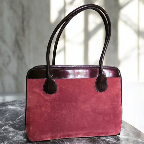 BEIJO "OVER ACHIEVER" Padded Laptop Carry Bag in Burgundy - Picture 3 of 14